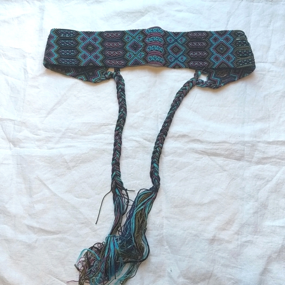 Mexican Sash Belt Tie Belt Boho Sash Macrame
